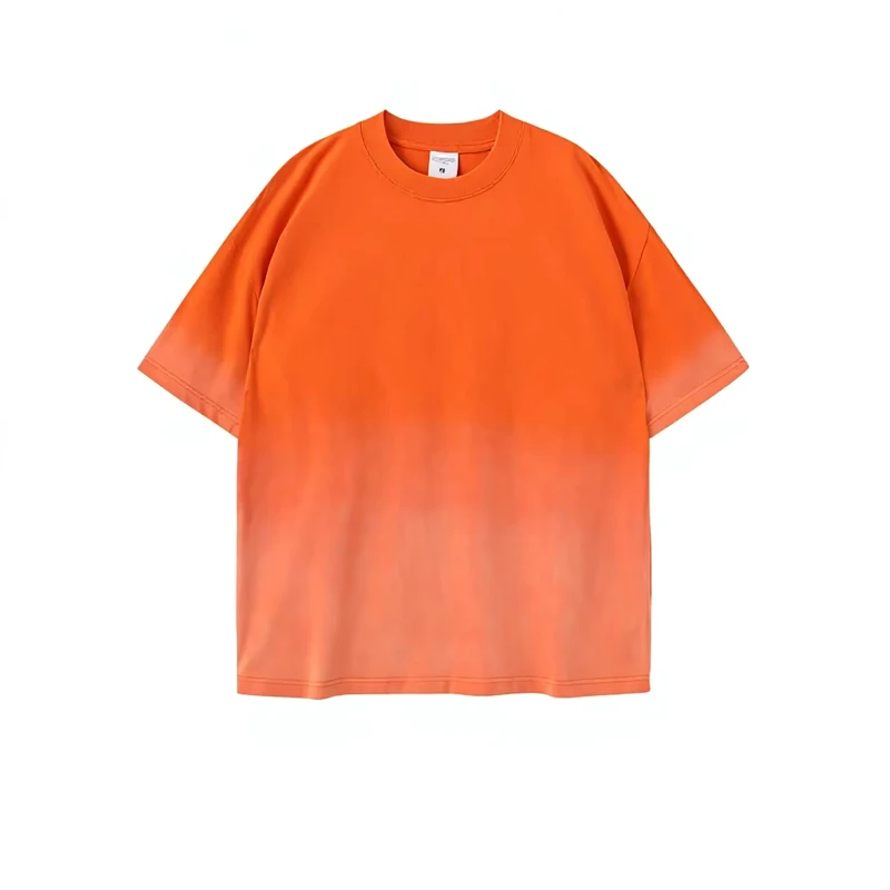 CHINEE-100-Cotton-Breathable-Formal-Oversized-Crew-Neck-T-Shirt-Solid-Pattern-Spring-Summer