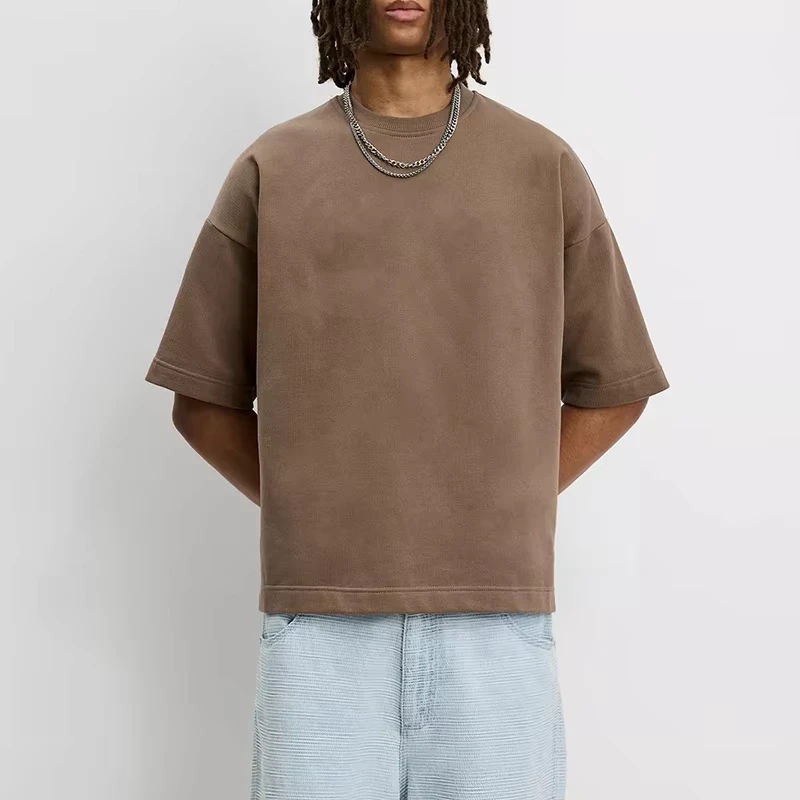 CHINEE-100-Cotton-Crew-Neck-Mens-T-Shirt-Custom-Logo-Tee-Oversized-Print-Pattern