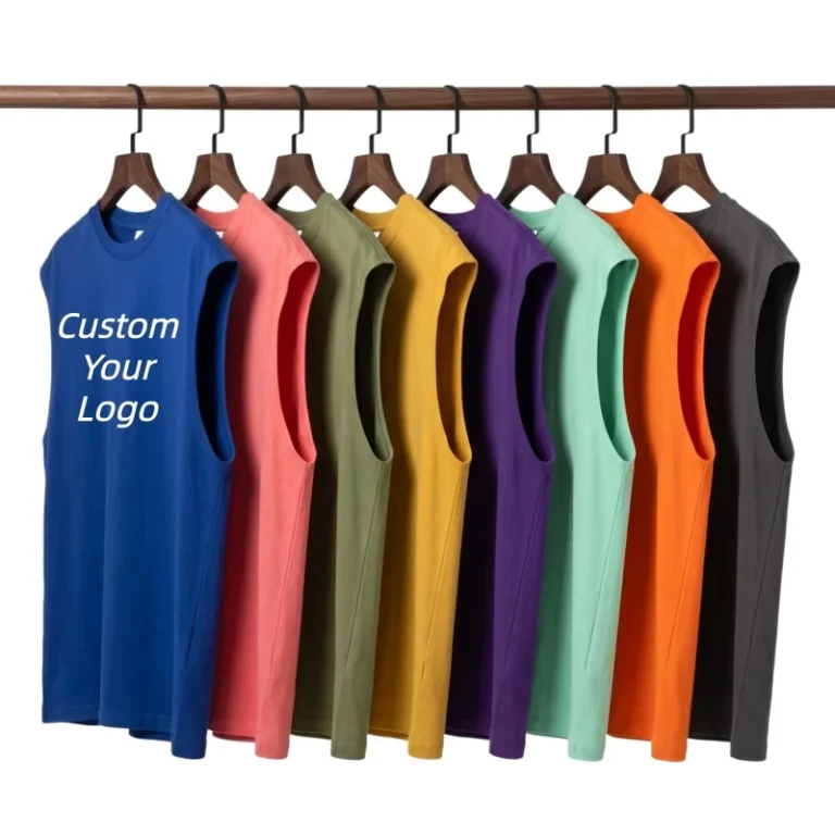 CHINEE-100-Cotton-Crew-Neck-Tshirt-Custom-Print-logo-High-Quality-Blank-Plain-Oversized-Sleeveless-T-Shirt-for-men