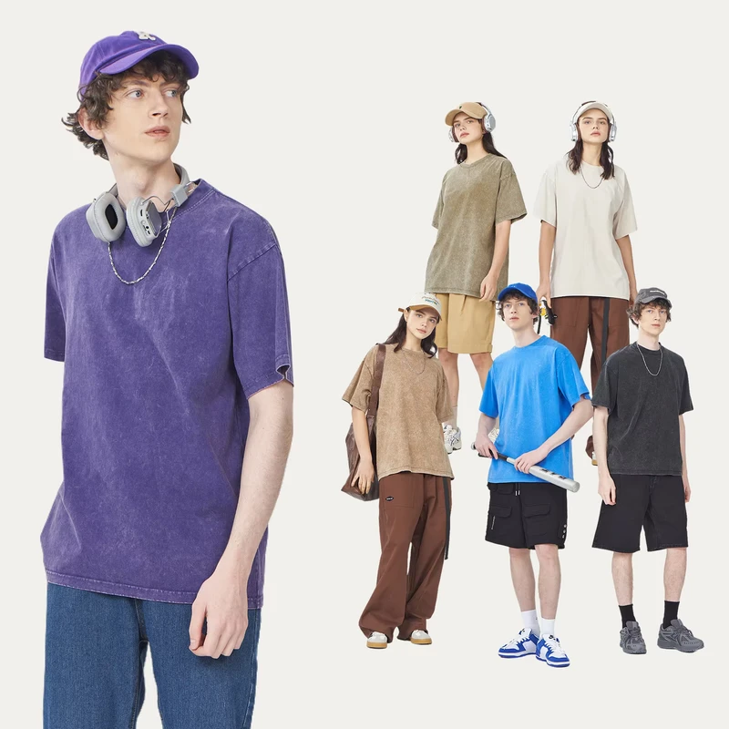 CHINEE-100-Cotton-DTG-Printed-Oversized-Heavyweight-Crew-Neck-T-Shirt-for-Men-Hip-Hop-Style-Eco-Friendly