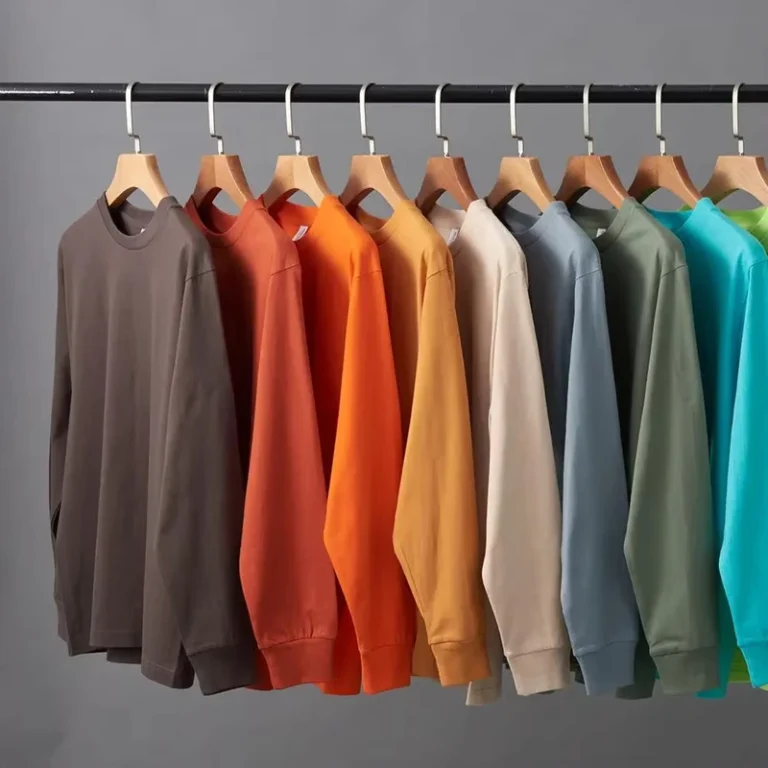 CHINEE-100-Cotton-Fabric-Full-Sleeve-T-Shirts-for-Men-Custom-Unisex-Woman-Long-Sleeve-T-Shirt-Blank-Heavyweight-Shirts
