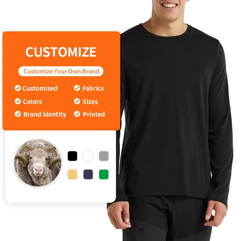 CHINEE-100-Merino-Wool-200g-Plus-Size-Mens-Shirts-Custom-Shirt-Design-Logo-Long-Sleeve-Mens-Shirts