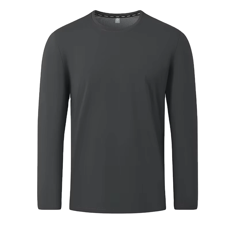 CHINEE-100-Polyester-170g-men-Elegant-Long-Sleeve-Anti-bacterial-T-shirt