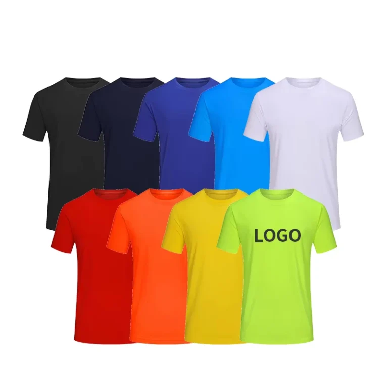 CHINEE-100-Polyester-Mens-Tshirt-Regular-Fit-Solid-Knitted-Breathable-High-quality-Customized-Logo-Vintage-Fashion-T-shirt