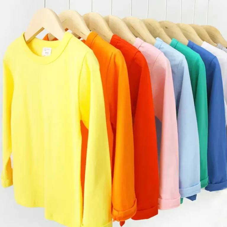 CHINEE-100-Pure-Cotton-Mens-T-Shirt-Solid-Multi-Color-Long-Sleeve-Casual-Bottoming-Shirt-for-Kids-and-Teens
