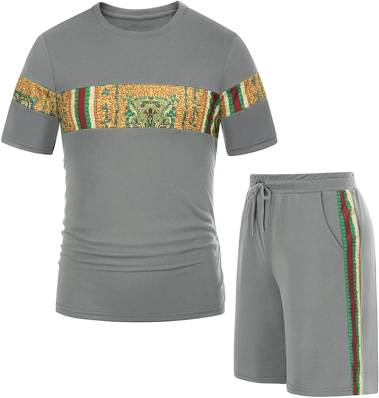 CHINEE-15-Colors-Summer-Outfit-Mens-Graphic-T-Shirt-Short-Sets-Two-Piece-Custom-Logo-Polyester-Clothing-Men