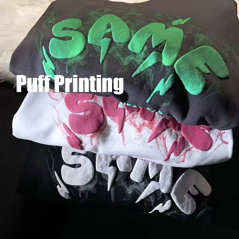 CHINEE-180g-Cotton-Oem-Manufacturer-High-Quality-100-Cotton-Custom-Oversized-Tshirt-3d-Puff-Print-T-Shirt-Puff-Print-T-Shirt