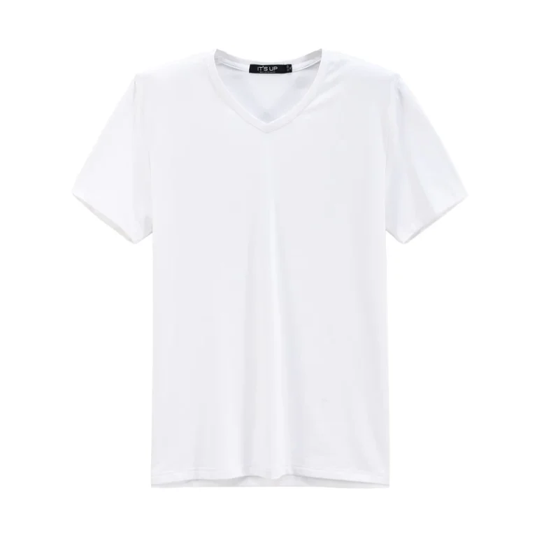 CHINEE-180grams-MOQ-100-Pieces-Custom-Logo-Knittedcotton-Printing-Solid-Color-V-Neck-Short-Sleeve-Oversized-Mens-T-Shirts