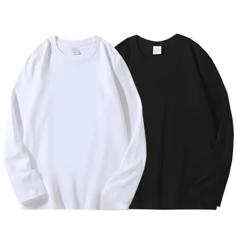 CHINEE-1pcs-Pure-Cotton-T-Shirt-Spring-Autumn-Men-Cotton-Long-Sleeve-Round-Neck-T-shirts-Solid-Color-Womens-Full-Length-Sleeve-Tops