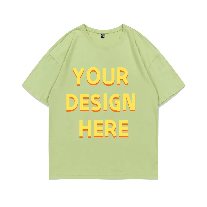 CHINEE-200g-Pure-Cotton-Breathable-Crew-Neck-Streetwear-Solid-Color-Drop-Shoulder-Short-Sleeve-Loose-Slightly-Stretchy-T-Shirts