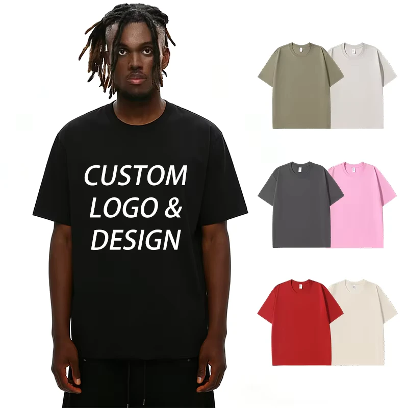 CHINEE-220-Grams-Knitted-Mens-Crew-Neck-Summer-T-Shirt-Polyester-Cotton-Blend-Breathable-Blank-Regular-Fit-Short-Sleeve