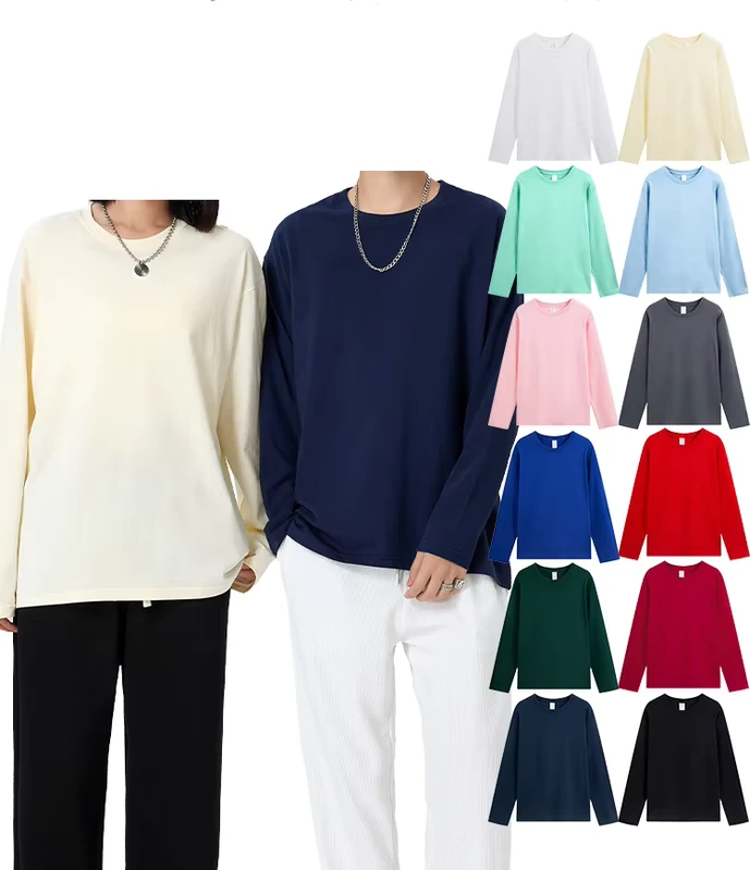 CHINEE-220Gsm-Long-Sleeve-T-Shirt-Pullover-100-Combed-Cotton-Custom-Printing-Logo-Loose-Blank-French-Terry-Unisex-Hoodie