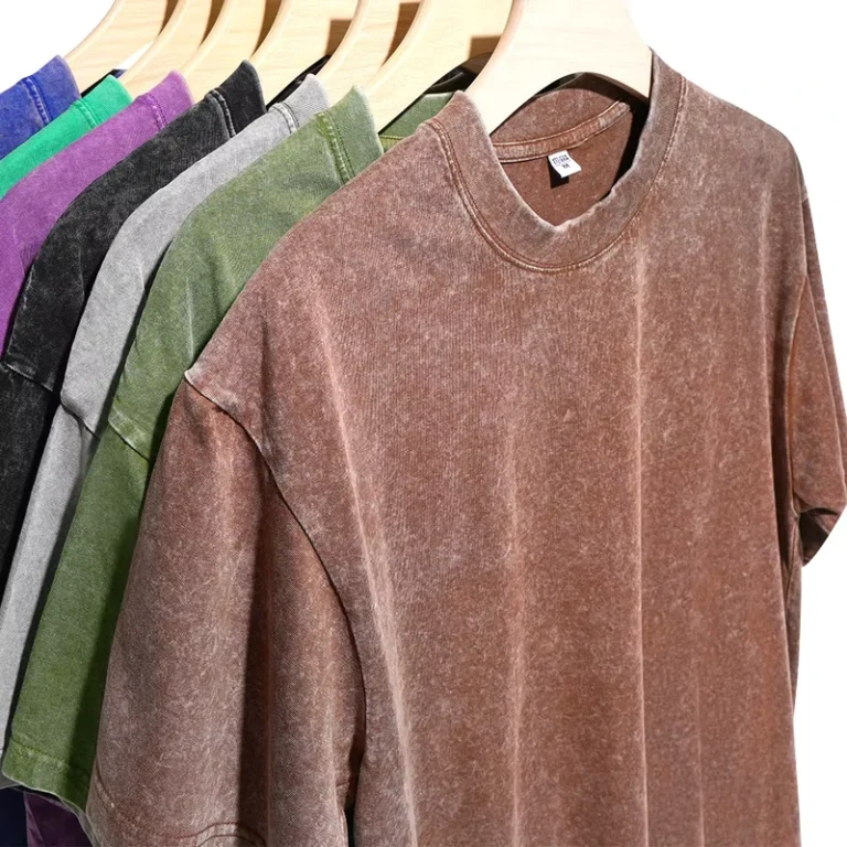 CHINEE-230g-Retro-Stir-Fried-Washed-Breathable-Long-Staple-Cotton-Loose-Fit-O-Neck-Pullover-Heavyweight-Mens-T-Shirt-Euro-American