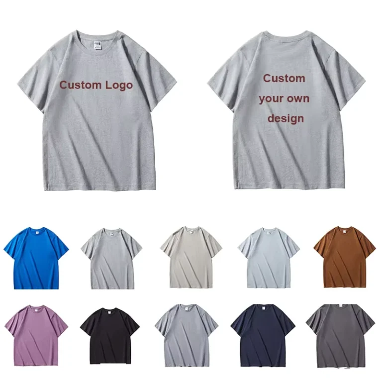 CHINEE-240GSM-Cotton-Oversized-Crew-Neck-T-Shirt-Solid-Design-Overall-Workwear-Custom-Logo-Printing-Formal-Knitted-Fabric-Large-Size