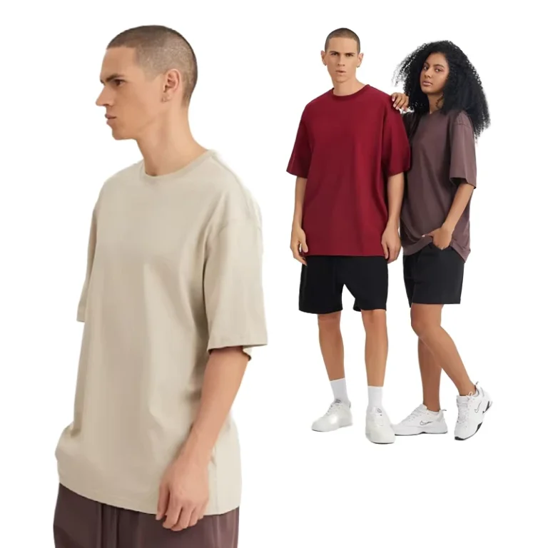 CHINEE-240g-Heavyweight-Cotton-T-shirt-Custom-Logo-Regular-Fit-Loose-Short-Sleeved-Blank-Shirt-for-Both-Men-Women-Printed