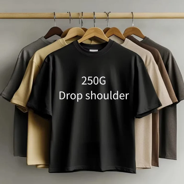 CHINEE-250G-Heavyweight-Blank-T-Shirt-Custom-Logo-DTG-100-Cotton-Drop-Shoulder-Streetwear-Graphic-Oversized-T-Shirts-For-Men