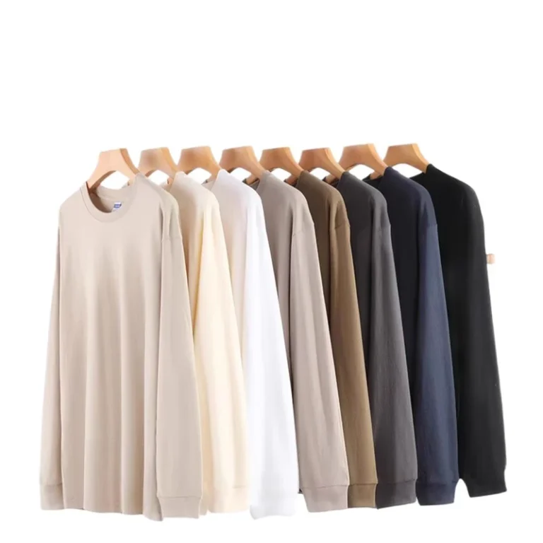 CHINEE-260g-heavyweight-pure-cotton-long-sleeved-T-shirt-unisex-design