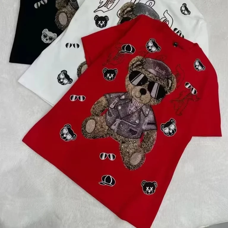 CHINEE-2700-Trendy-Brand-Womens-Slim-Summer-Streetwear-T-Shirt-Loose-Breathable-Heavy-Craftsmanship-Woven-Cartoon-Design-Sexy-Autumn