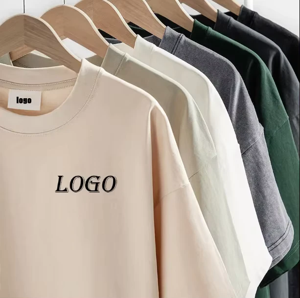 CHINEE-300-400gsm-Luxury-High-Quality-T-Shirt-100-Cotton-Plus-Size-Mens-T-Shirts-Custom-Puff-Print-Oversized-Heavyweight-T-shirt