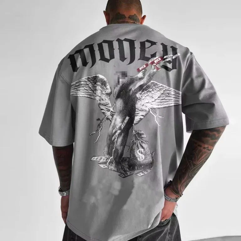 CHINEE-3D-Printed-Drop-Shoulder-T-Shirts-Bulk-Polyester-T-Shirt-Sublimation-Custom-Collar-Logo-Cotton-Man-Heavyweight-Shirt