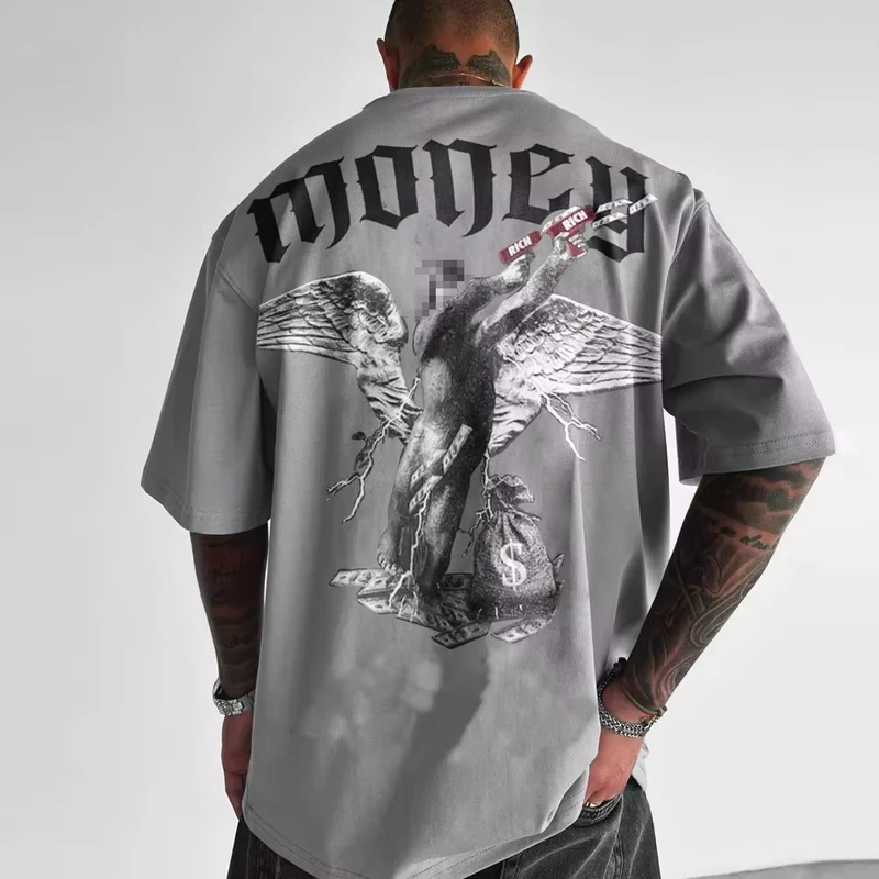 CHINEE-3D-Printed-Drop-Shoulder-T-Shirts-Bulk-Polyester-T-Shirt-Sublimation-Custom-Collar-Logo-Cotton-Man-Heavyweight-Shirt