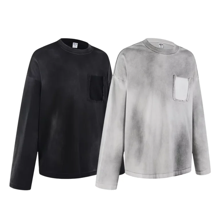 CHINEE-ARTIE-Mens-Clothing-Autumn-Winter-Heavyweight-325g-Street-Style-Pure-Cotton-Long-sleeved-Loose-Fit-T-shirt