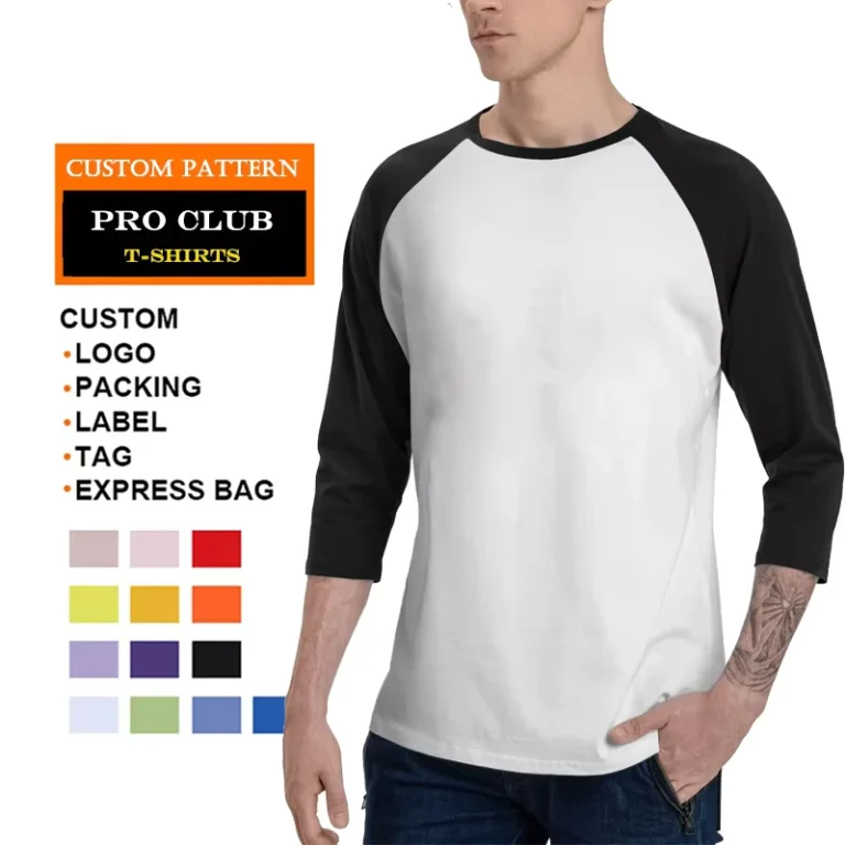 CHINEE-Able-Baseball-Tee-Crew-Neck-Tshirt-3-4-Sleeve-Raglan-T-Shirts-Unisex-100-Cotton-Custom-T-Shirt-Printing-Blank-Pro-Club-T-Shirt