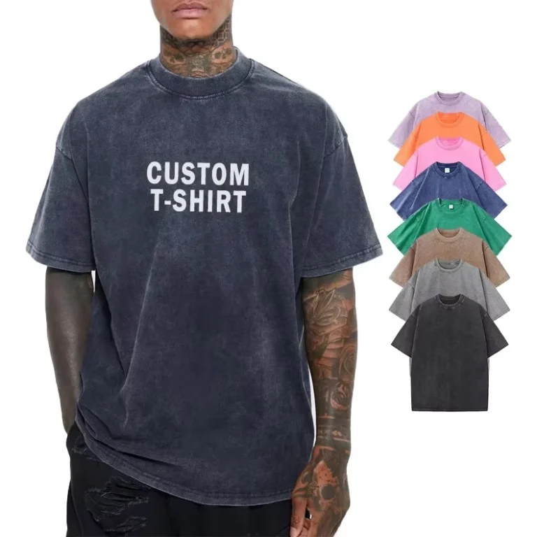 CHINEE-Acid-Wash-Vintage-Manufacturer-Mutil-Color-t-Shirt-Seamless-Best-Seller-Washed-T-shirt-Seamless-Custom-logo-Oversized-Tshirt-Men