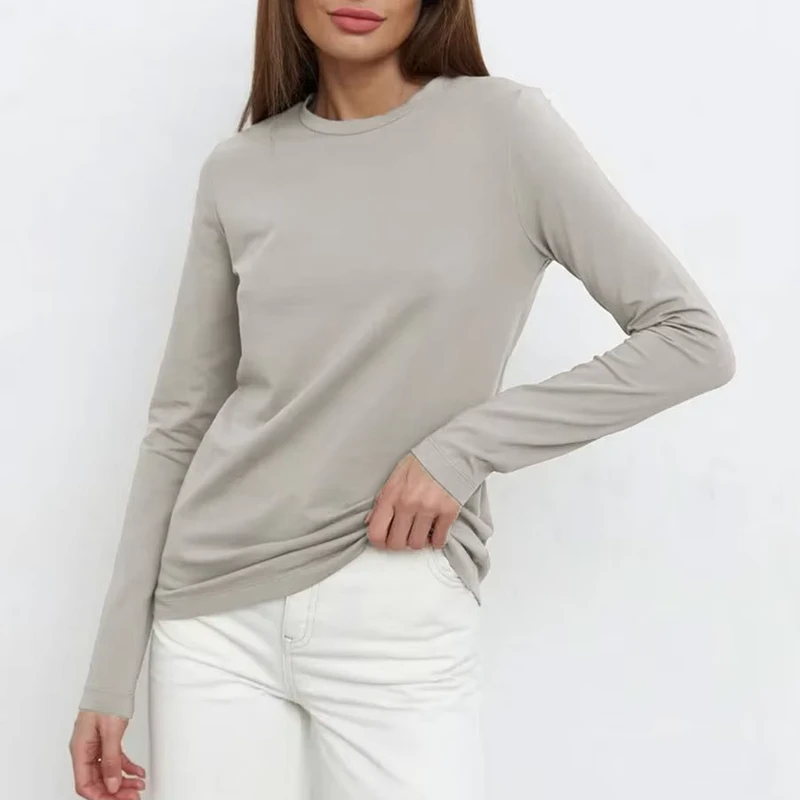 CHINEE-Autumn-Casual-Plain-T-Shirts-Cotton-T-shirt-O-Neck-Long-Sleeve-Tee-Shirt