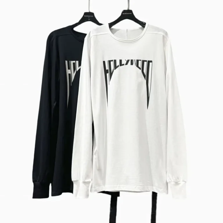 CHINEE-Autumn-Long-sleeved-Top-in-Black-and-White-High-street-Dark-Style-Loose-Long-sleeved-T-shirt