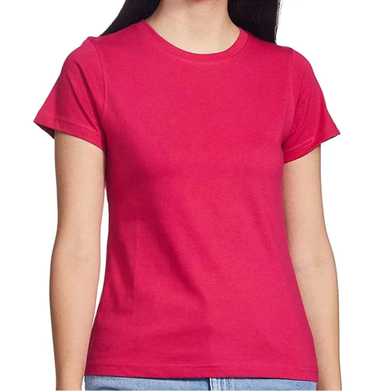 CHINEE-Best-Quality-Fashionable-Casual-Wear-Womens-Short-Sleeve-T-Shirt-Canvas-Fabric-Polyester-Cotton-Digital-Printing-Customizable