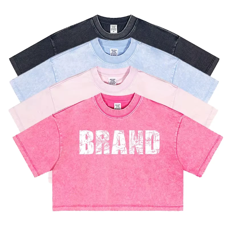 CHINEE-Best-Sale-230gsm-Vintage-Womens-Crop-Top-High-Quality-Acid-Wash-T-Shirt-Breathable-Casual-Logo-Short-Crop-Tops-Tee-for-Summer