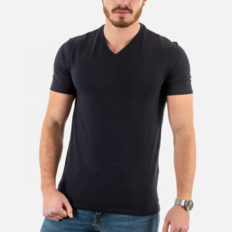 CHINEE-Blank-Comfy-Plain-Custom-Logo-Screen-Print-Slim-Fit-Polyester-Basic-Quick-Dry-Breathable-Fitted-V-Neck-Flex-Lightweight-T-Shirt