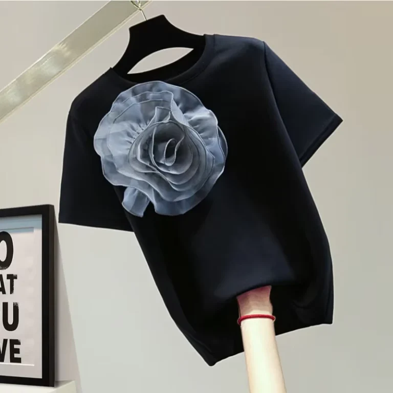 CHINEE-Boutique-Summer-New-Fashionable-Round-Neck-Short-Sleeved-Loose-Casual-Womens-T-shirt