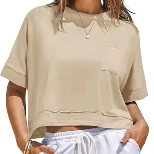 CHINEE-Breathable-New-Style-Women-T-shirt-100-Cotton-Solid-Color-O-Neck-Short-Sleeve-Casual-Wear-Womens-T-Shirts