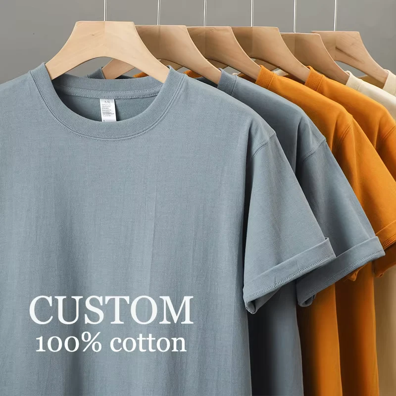 CHINEE-China-OEM-Design-Custom-Logo-Printing-Crew-neck-T-shirts-Fashion-Unisex-100-Cotton-T-Shirts