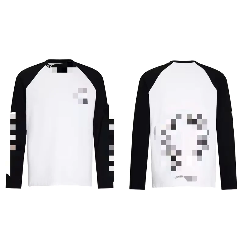 CHINEE-Chro-Heart-AR-Border-Fashion-Chrome-High-Quality-Long-Sleeve-T-Shirt-Round-Neck-Pure-Cotton-Unisex-Loose