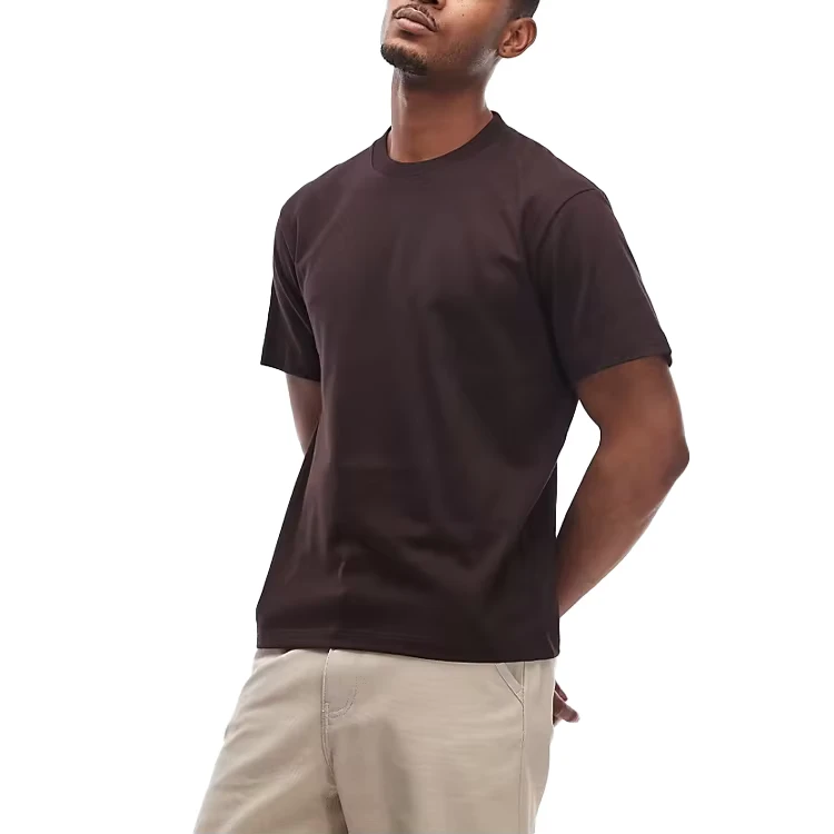 CHINEE-Classic-Crew-Neck-Soft-Cotton-Short-Sleeve-for-Everyday-Casual-Wear-Formal-Street-Style-Knitted-Fabric-Mens-T-Shirts