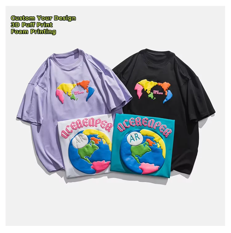 CHINEE-Classic-Round-Neck-Plus-Size-Cotton-T-Shirts-Custom-Logo-3D-Puff-Print-Breathable-Blank-Design-for-Men