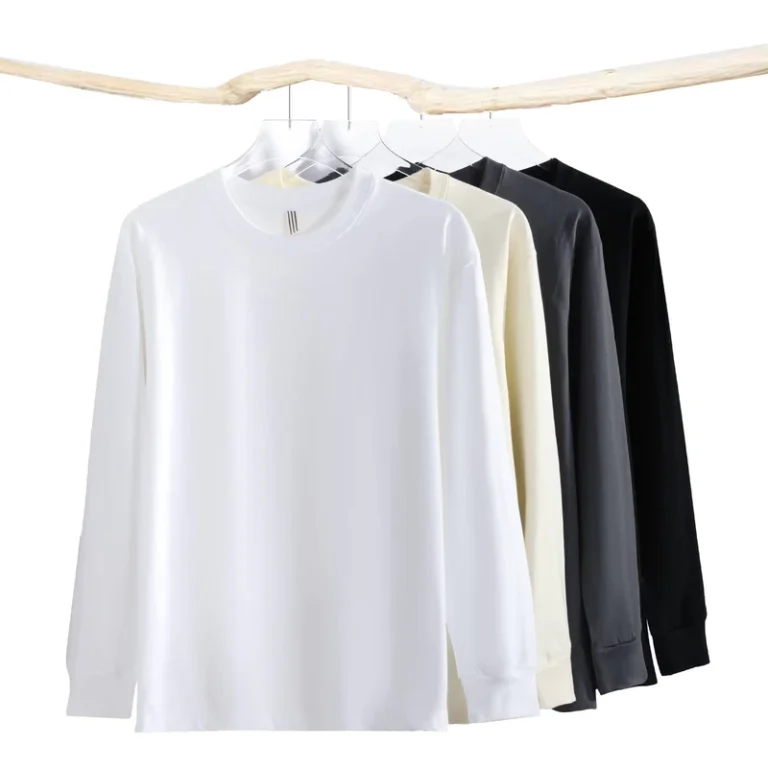 CHINEE-Clothing-Manufacturers-Custom-180g-Combed-Cotton-Plus-Size-Loose-Solid-Color-Mens-and-Womens-Long-Sleeve-Crew-Neck-T-Shirt