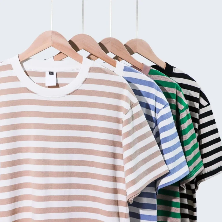 CHINEE-Clothing-Manufacturers-Custom-240-Grams-Stripe-Fashion-Summer-New-Arrivals-Casual-Loose-100cotton-Short-sleeved-T-shirt