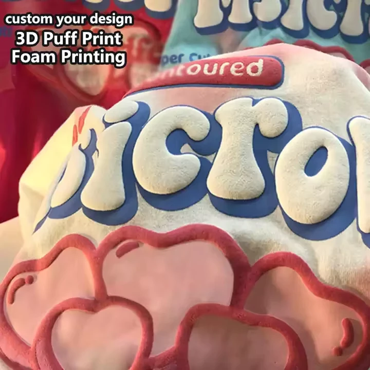 CHINEE-Clothing-Summer-Fashion-T-Shirt-Customize-Your-Design-Logo-3D-Bubble-Print-Puff-Print