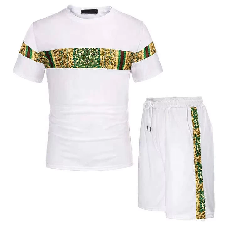 CHINEE-Comfortable-Casual-Breathable-Mens-T-Shirt-Shorts-Set-Customized-High-Quality-Solid-Color-Summer