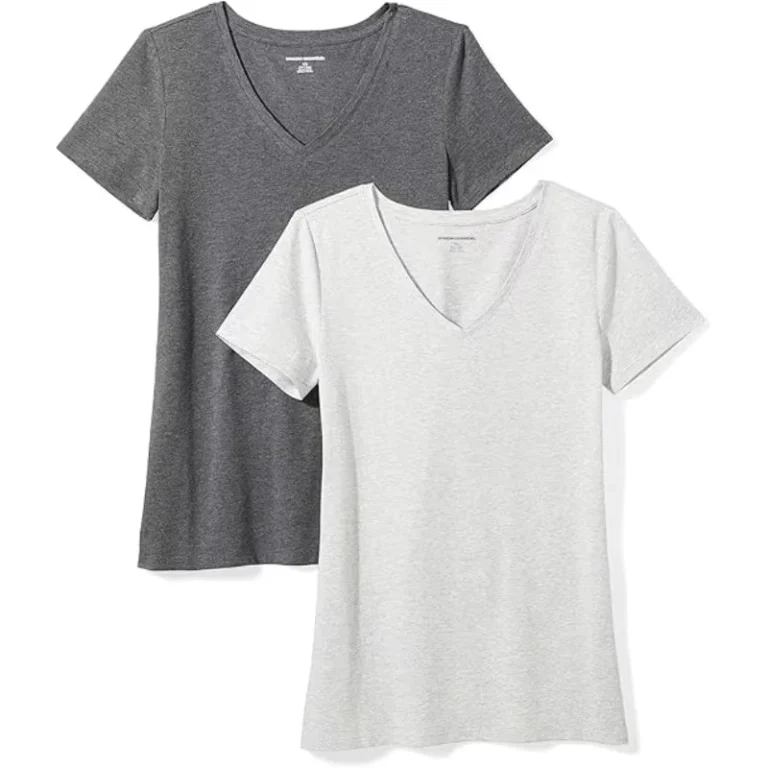 CHINEE-Comfortable-Womens-V-Neck-T-Shirts-Casual-Anti-Pilling-Short-Sleeves-Bulk-Order-Comfortable-Tshirt