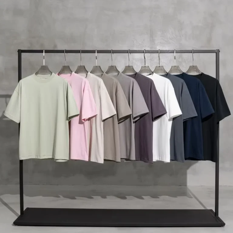 CHINEE-Cotton-Blank-Oversized-Tshirt-230g-Heavy-Weight-Custom-3D-Logo-Men-Puff-Print-Tee-T-Shirt-Court-Oversize