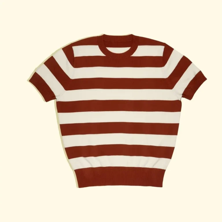 CHINEE-Cotton-Knitting-Crew-Neck-Fashion-High-Waisted-Striped-T-Shirts-for-Men
