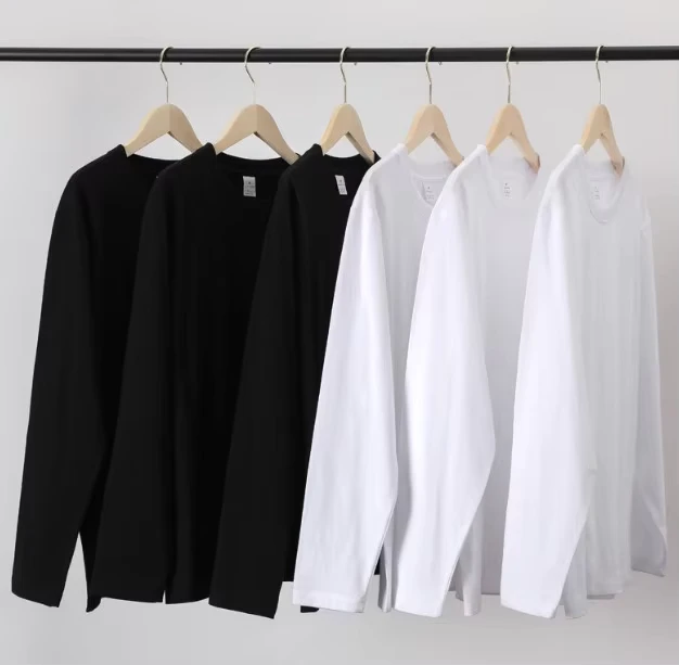 CHINEE-Cotton-Long-Sleeve-T-shirt-Mens-Spring-and-Autumn-New-Solid-Color-Versatile-Simple-Base-Shirt