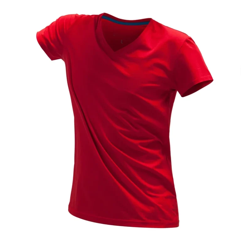 CHINEE-Cotton-Mens-V-neck-Solid-Loose-Fit-Short-Sleeve-Breathable-Quick-Dry-Unisex-T-shirt-200g-Digital-Print