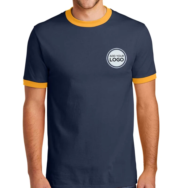 CHINEE-Crew-Neck-Color-Block-Casual-Summer-Short-Sleeve-Ringer-T-Shirts
