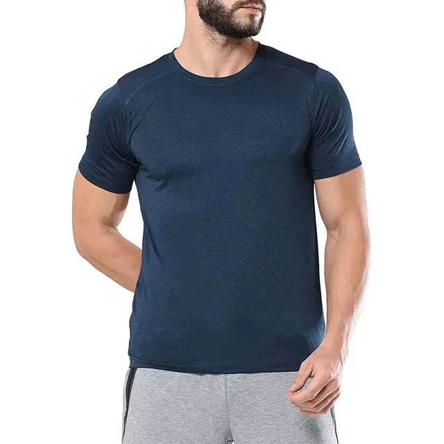 CHINEE-Crew-Neck-Sport-Tee-Shirt-100-Cotton-or-Polyester-Cotton-Breathable-Quick-Dry-Mens-Casual-T-Shirt